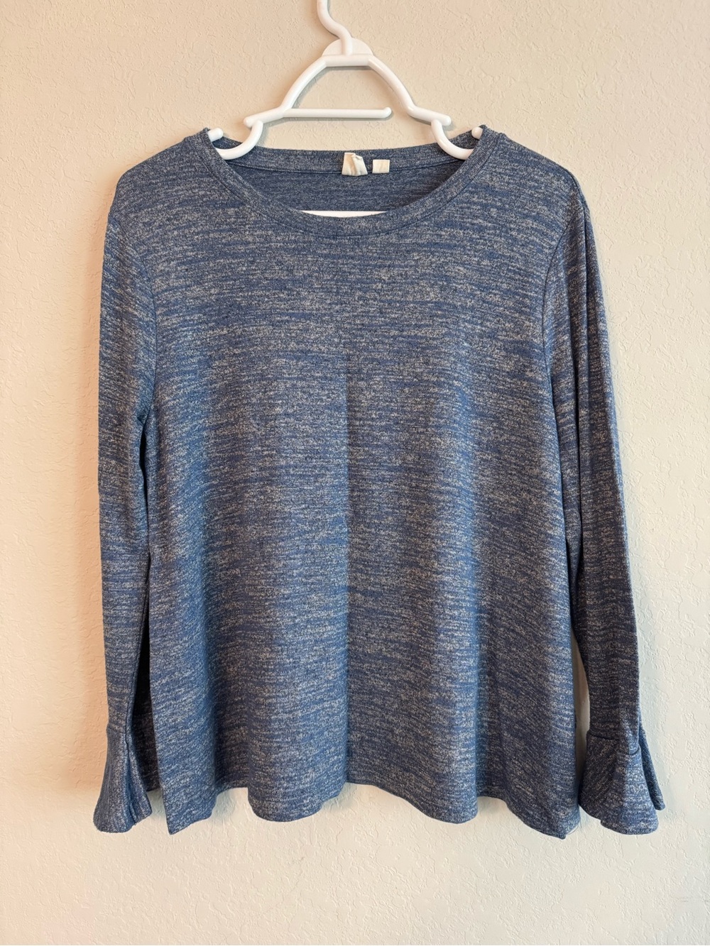 Gap Blue Marled Long Sleeve Top